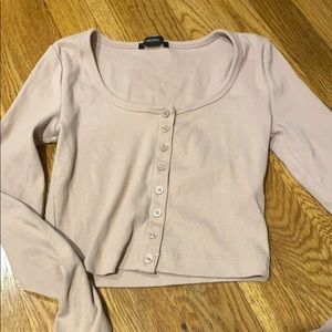 Forever 21 cropped long sleeve shirt!